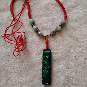 Elegant Jade Pendant Necklace